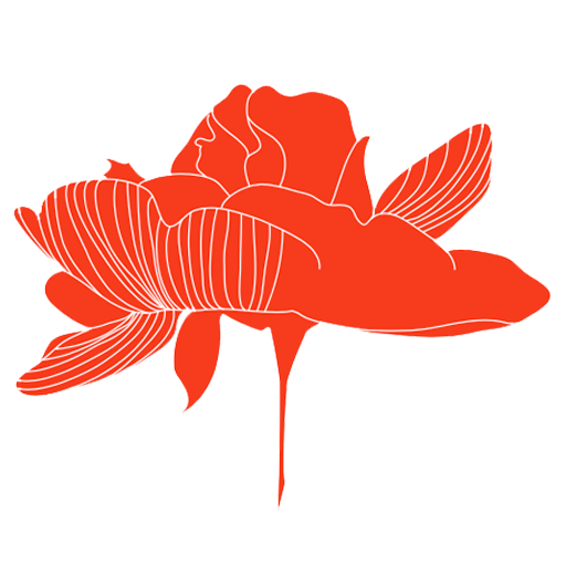Logo fleur Rousse Pivoine